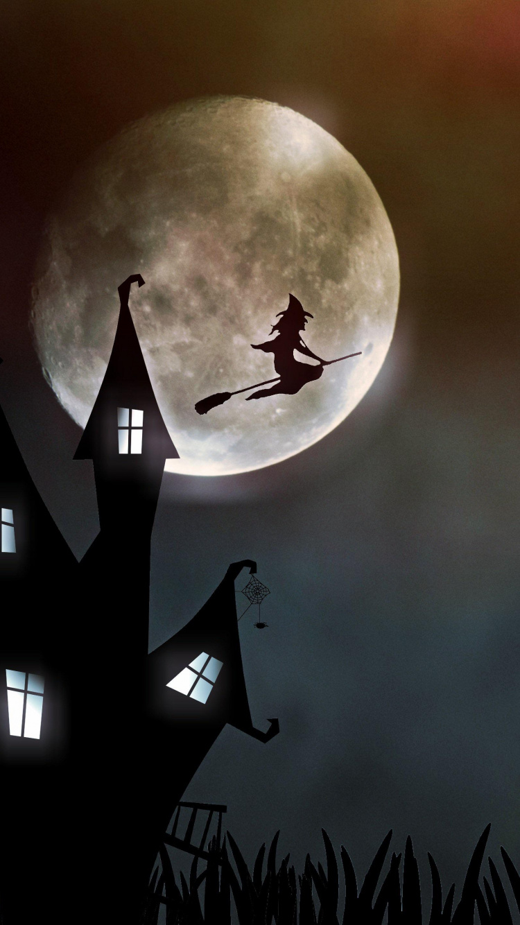 Hexen Fliegen, Hexerei, Salem Hexenprozesse, Hexenritt, Magic. Wallpaper in 750x1334 Resolution