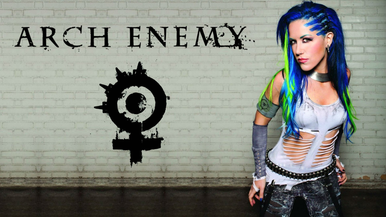 Alissa White-Gluz, Arch Enemy, War Eternal, We Will Rise, Blue. Wallpaper in 1280x720 Resolution