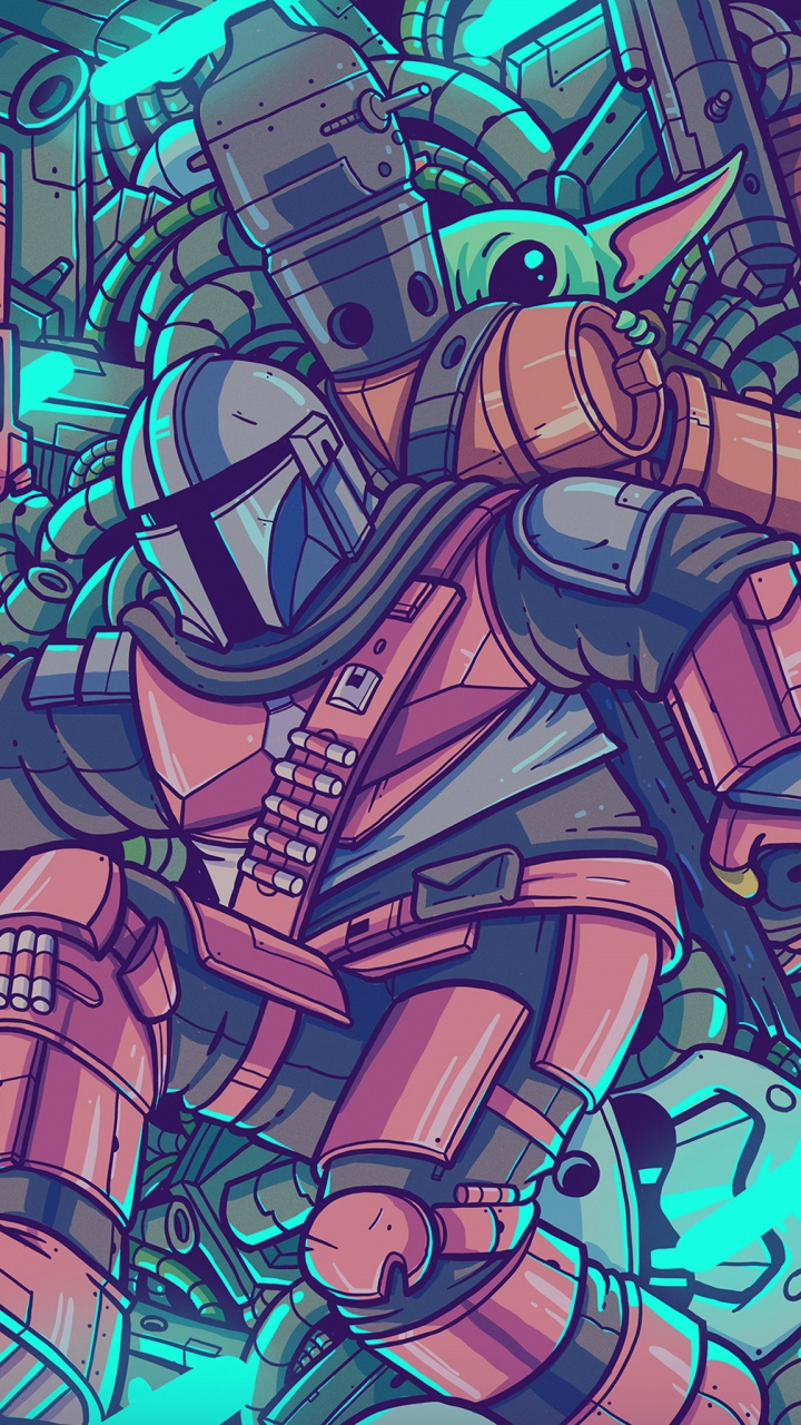 星球大战, 尤达大师, The Mandalorian, Baby Yoda, Grogu 壁纸 720x1280 允许