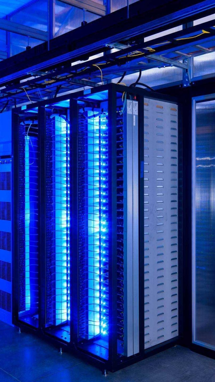 Cadre en Métal Bleu et Noir. Wallpaper in 720x1280 Resolution