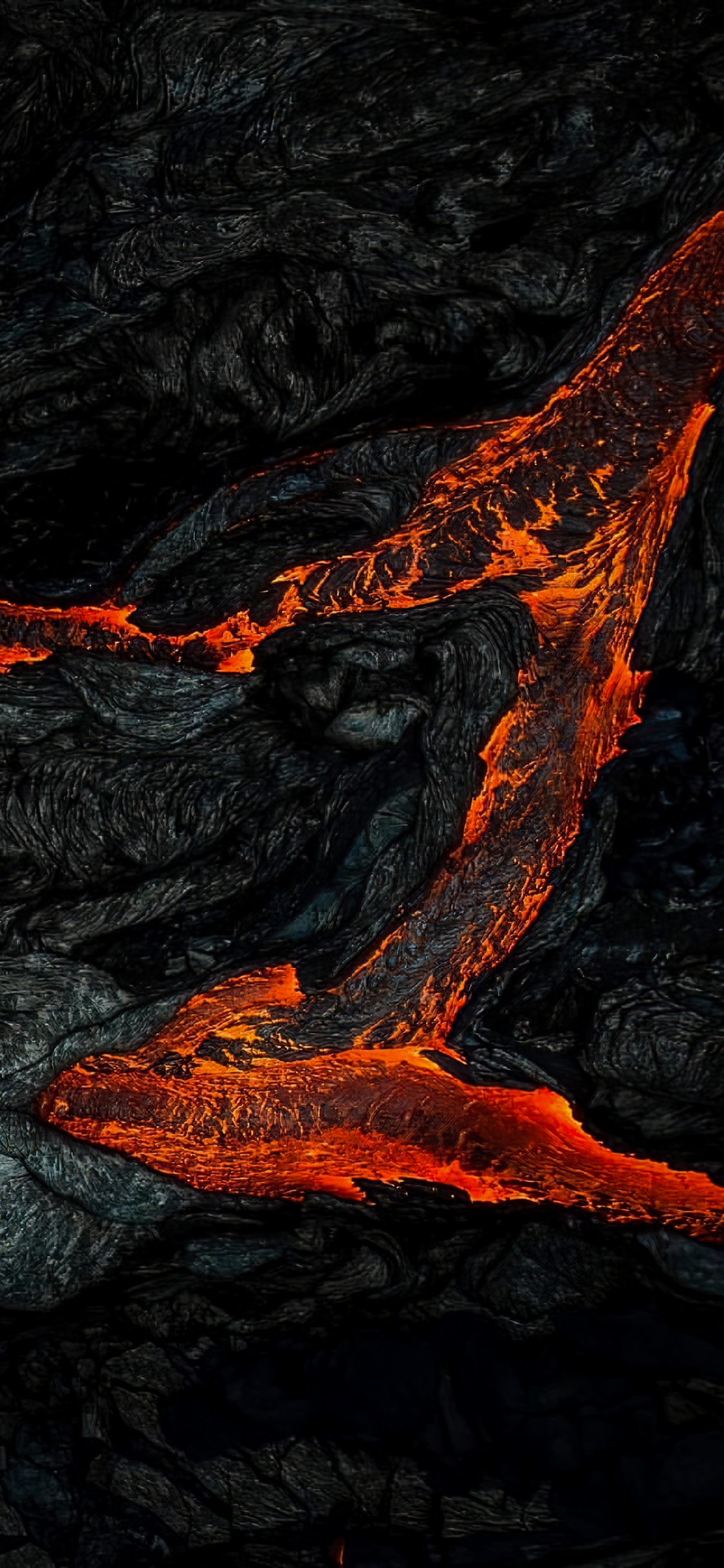 Lava, Fissure Vent, Volcano, Types of Volcanic Eruptions, Heat. Wallpaper in 1125x2436 Resolution