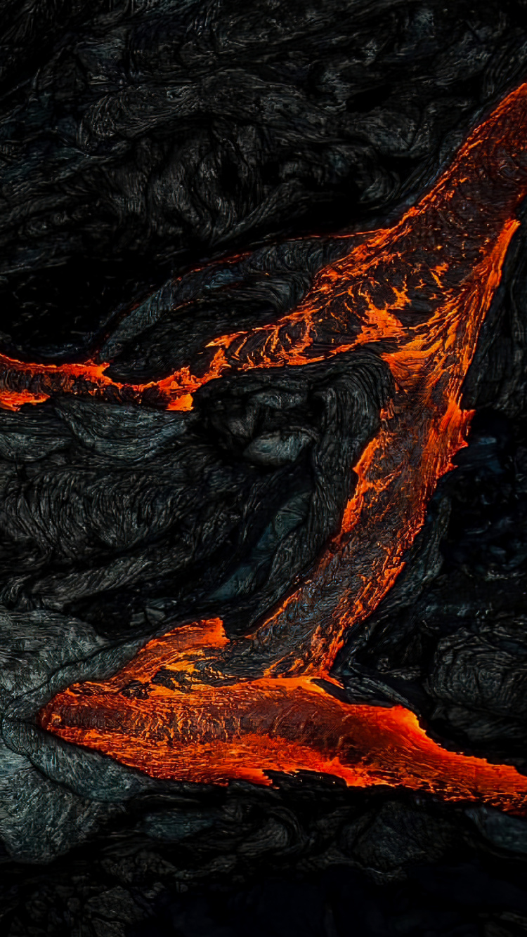 Lava, Fisura de Ventilación, Volcán, Tipos de Erupciones Volcánicas, Calor. Wallpaper in 750x1334 Resolution