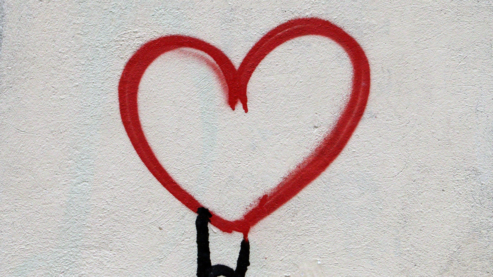 Décoration Murale en Forme de Coeur Rouge. Wallpaper in 1920x1080 Resolution