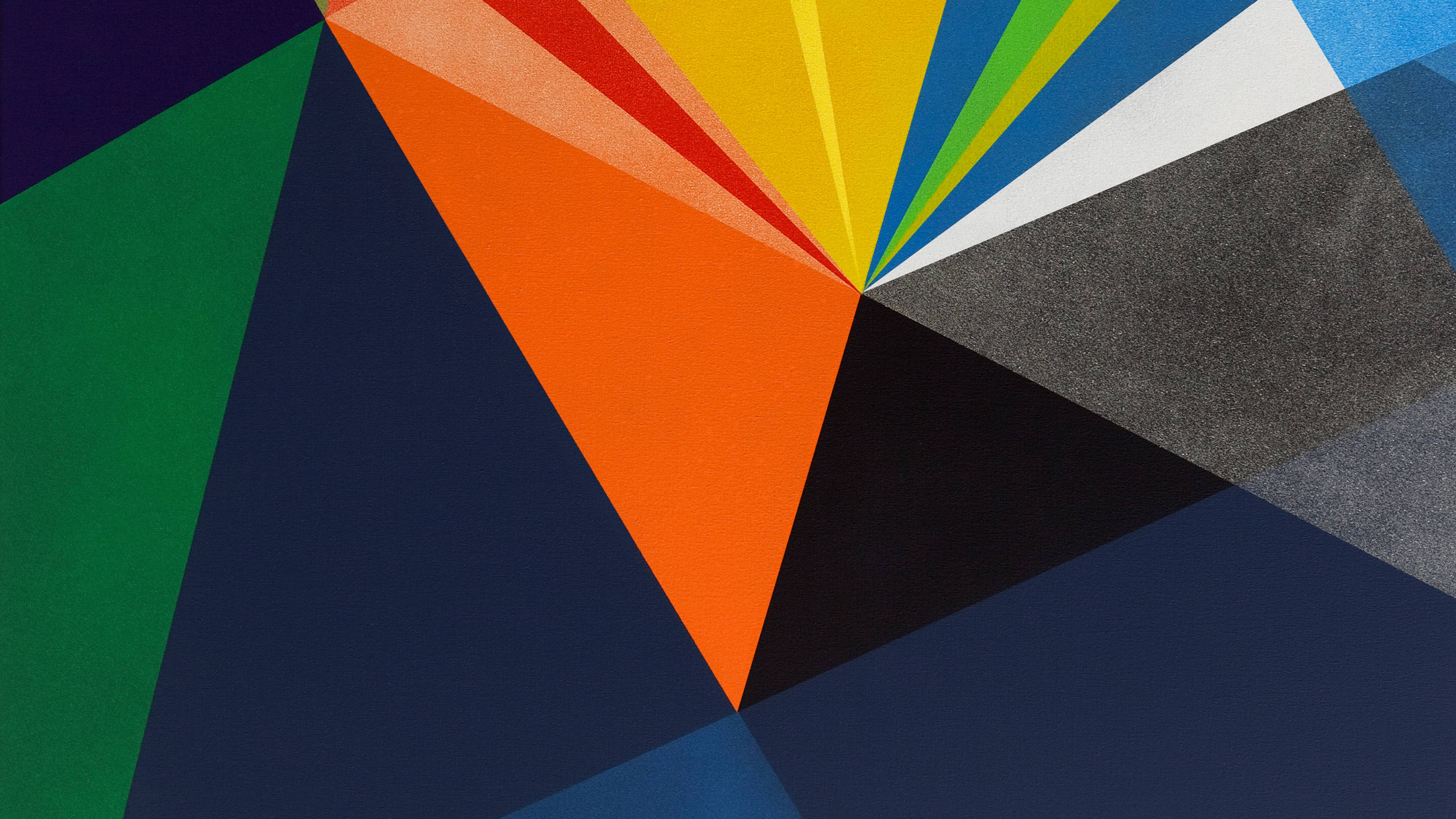 天空, 操作系统, 图形设计, 对称, 橙色 壁纸 3840x2160 允许