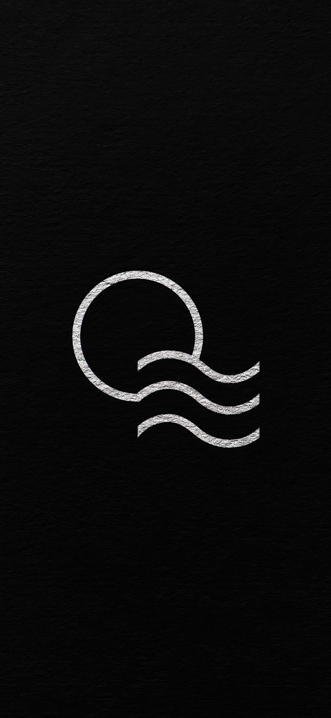 Logo, Black and White, Crescent, Art, Handwriting. Wallpaper in 1125x2436 Resolution