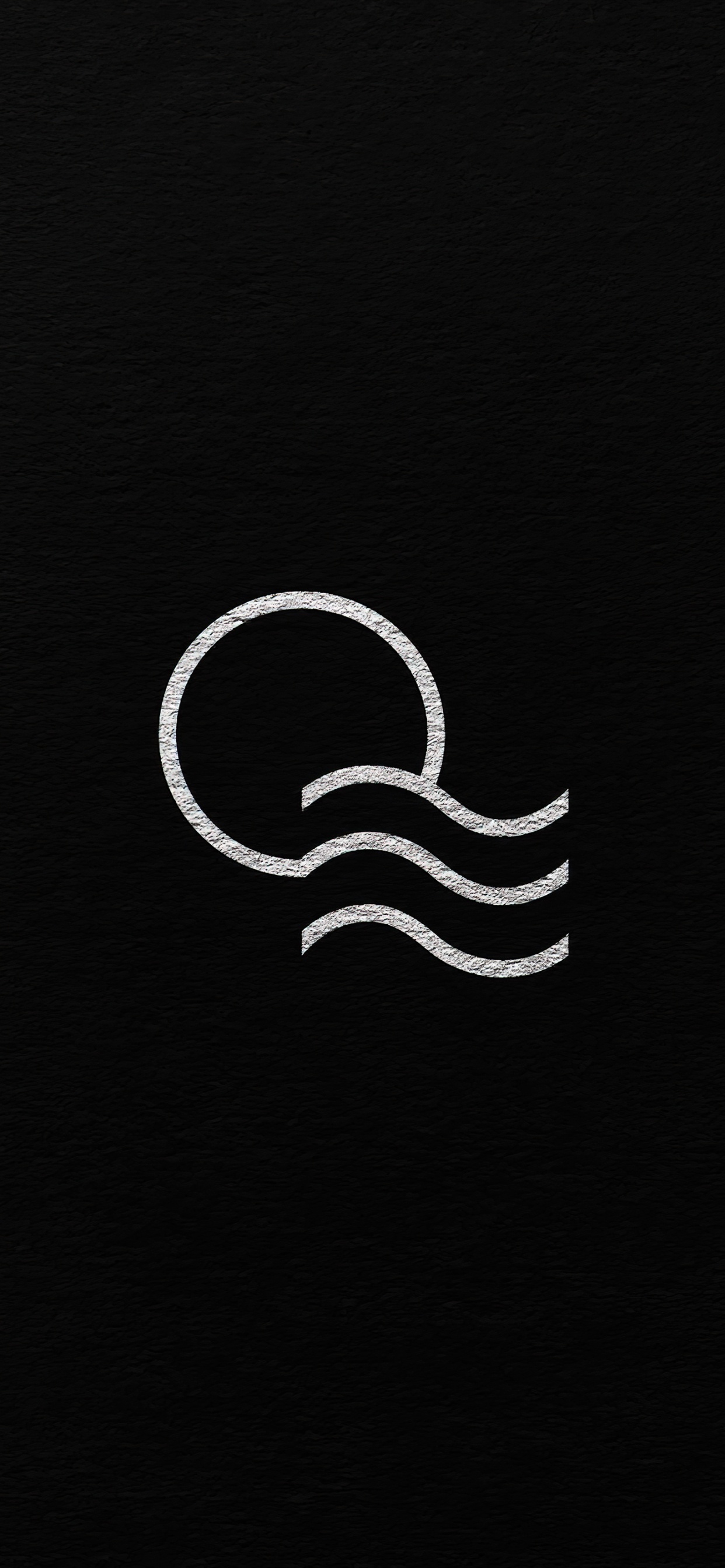 Logo, Black and White, Crescent, Art, Handwriting. Wallpaper in 1242x2688 Resolution