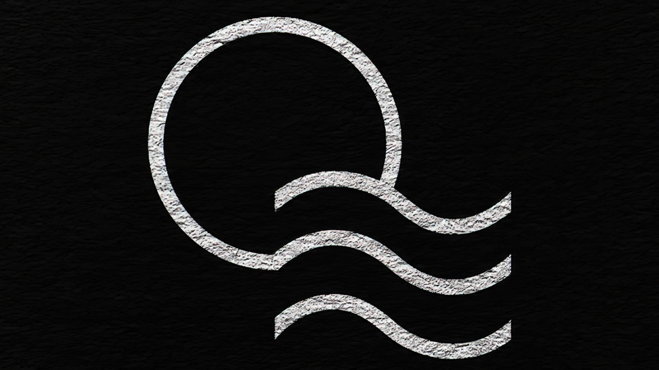 Logo, Black and White, Crescent, Art, Handwriting. Wallpaper in 1280x720 Resolution