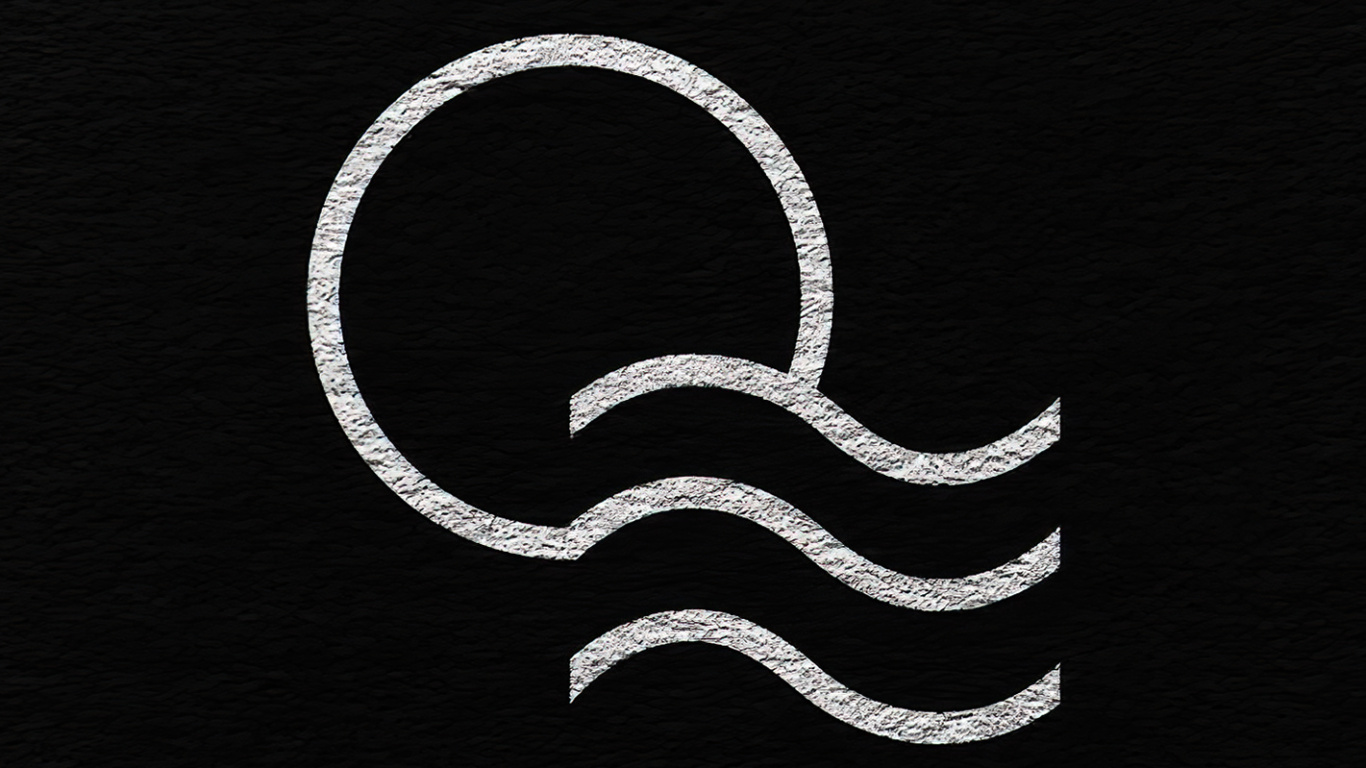 Logo, Black and White, Crescent, Art, Handwriting. Wallpaper in 1366x768 Resolution