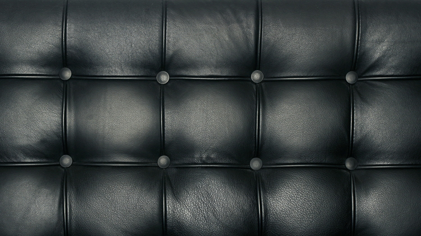 Black Leather Textile With Hole. Wallpaper in 1366x768 Resolution