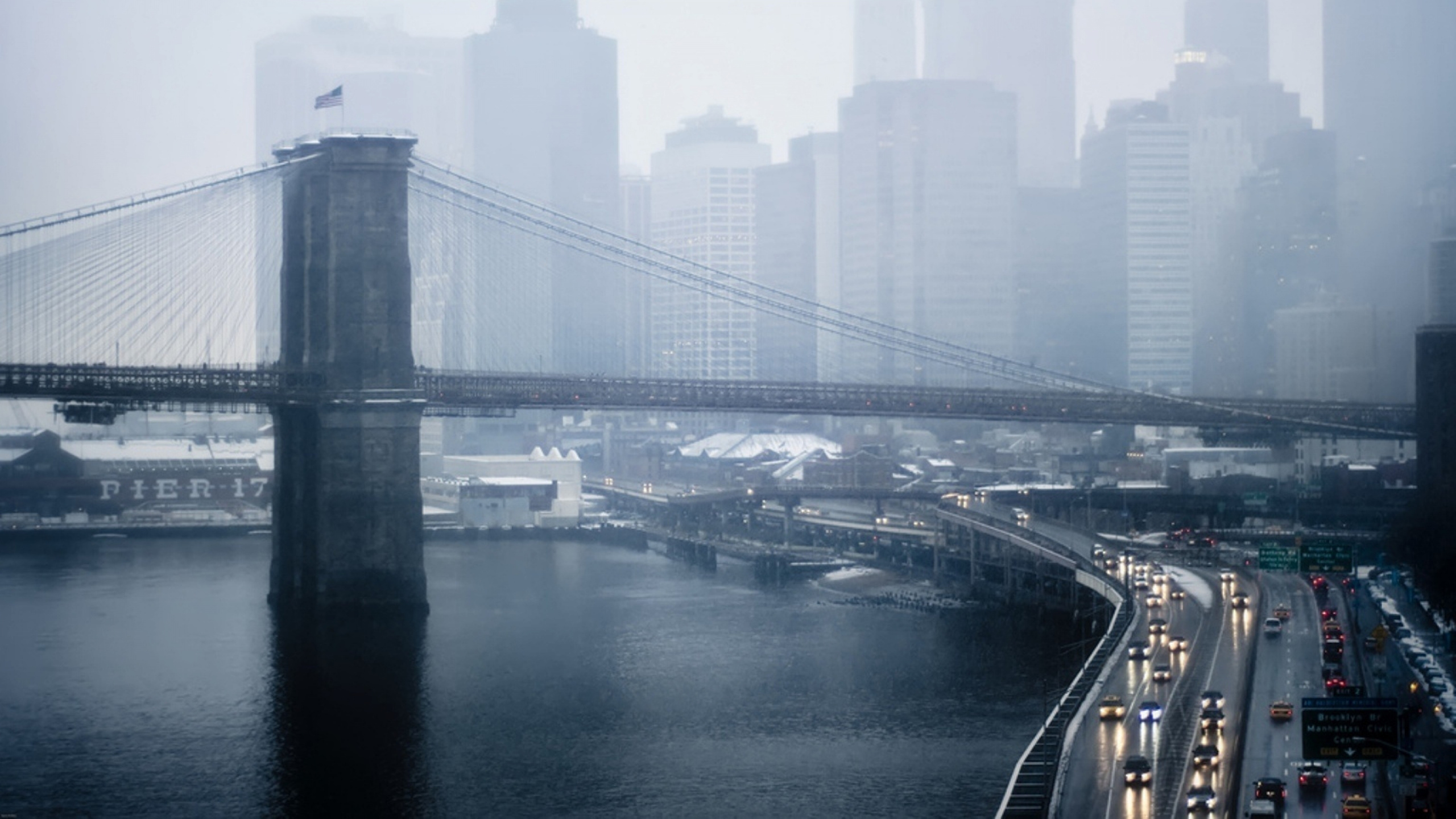 Bridge Over River During Daytime. Wallpaper in 2560x1440 Resolution