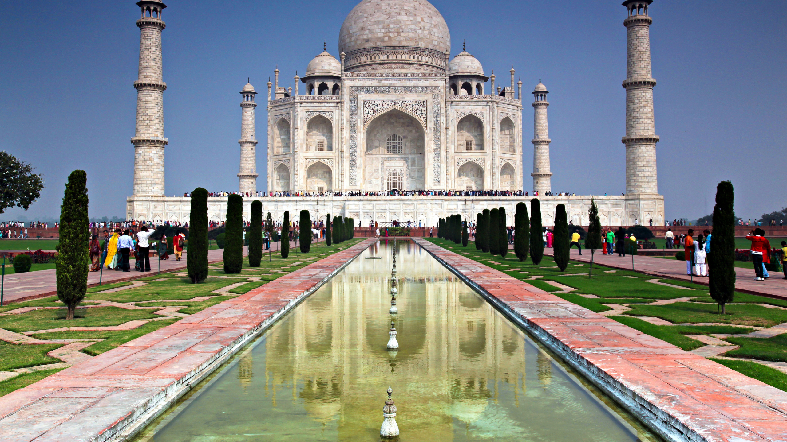 泰姬陵, 里程碑, 世界奇观, 历史站, 纪念碑 壁纸 2560x1440 允许