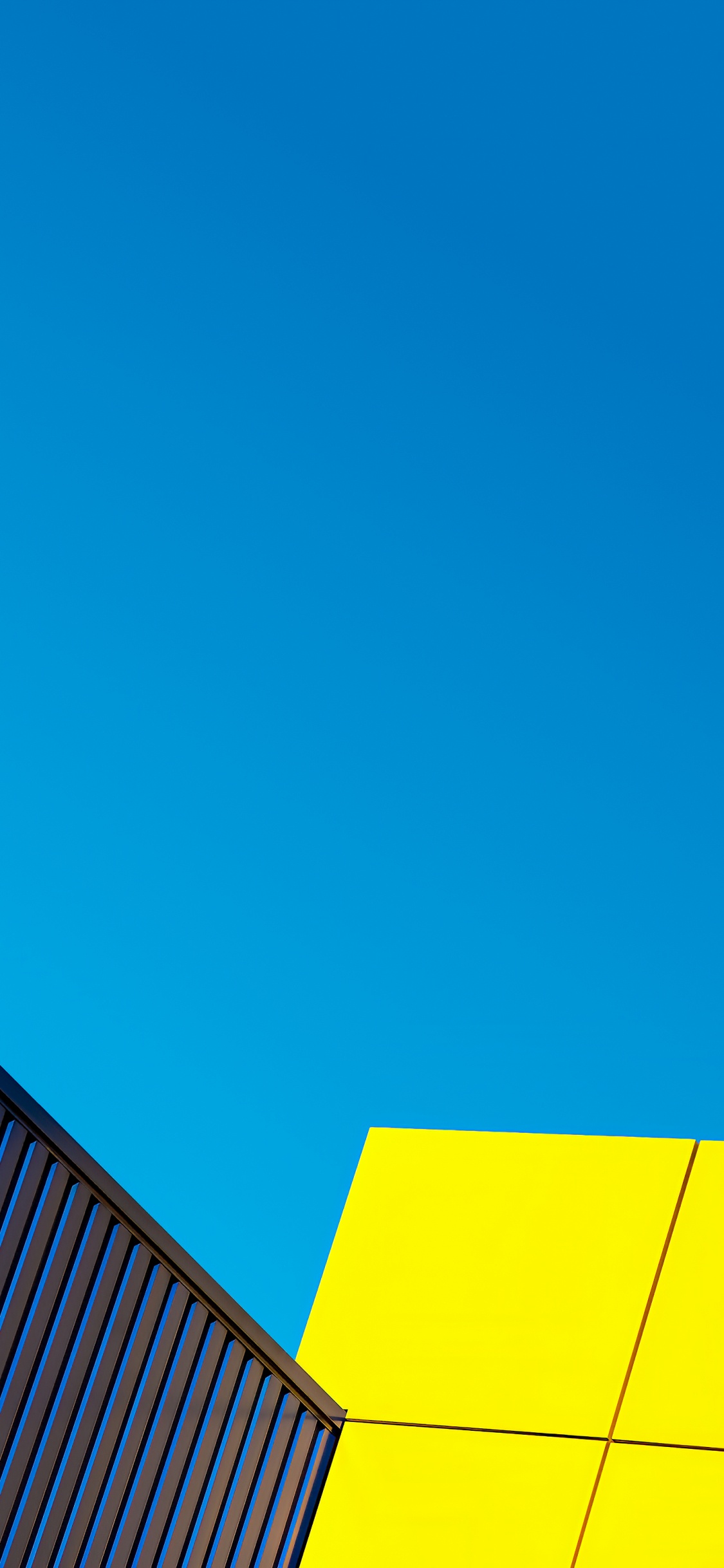 Blue, Rectangle, Triangle, de Teintes et de Nuances, Toit. Wallpaper in 1125x2436 Resolution