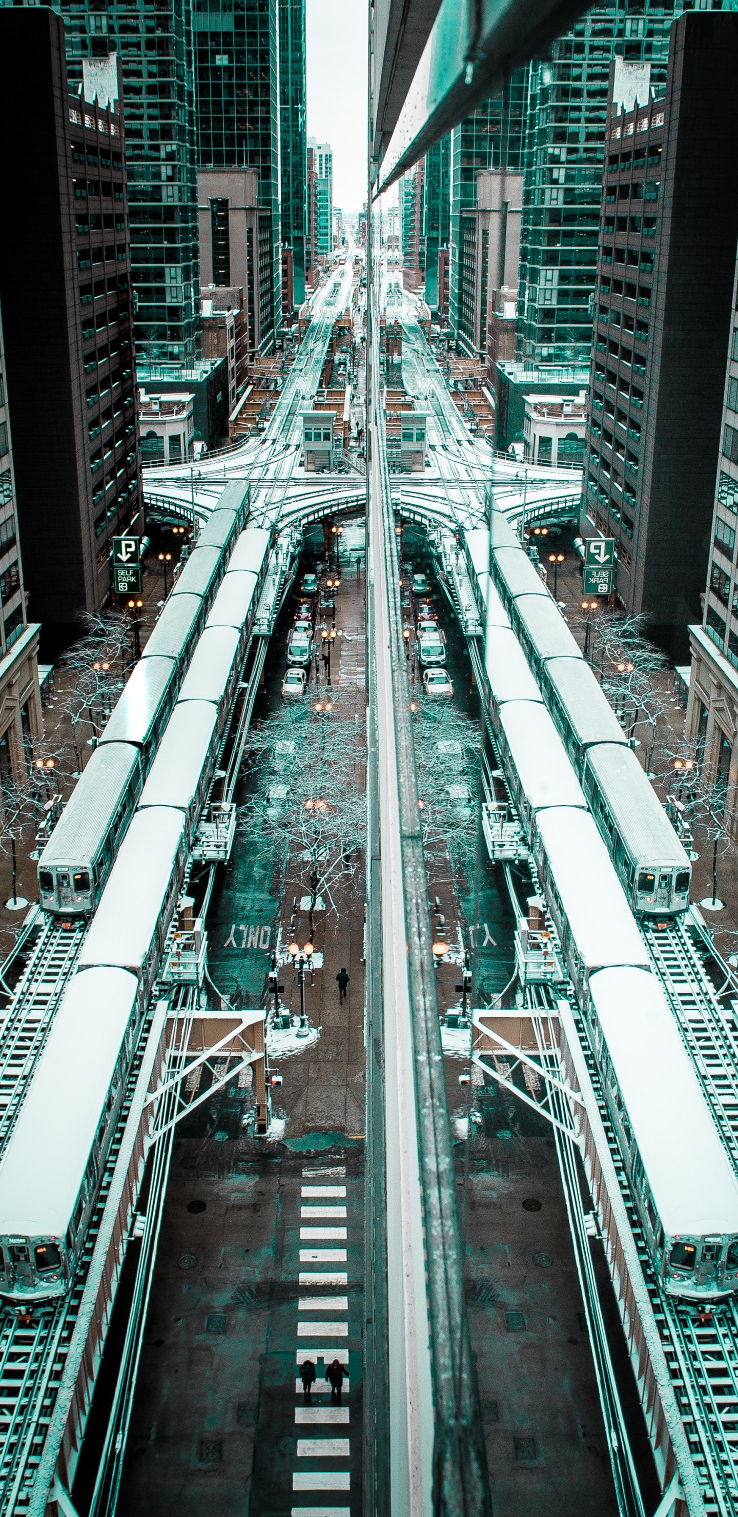 Vue Aérienne Des Bâtiments de la Ville Pendant la Journée. Wallpaper in 1440x2960 Resolution