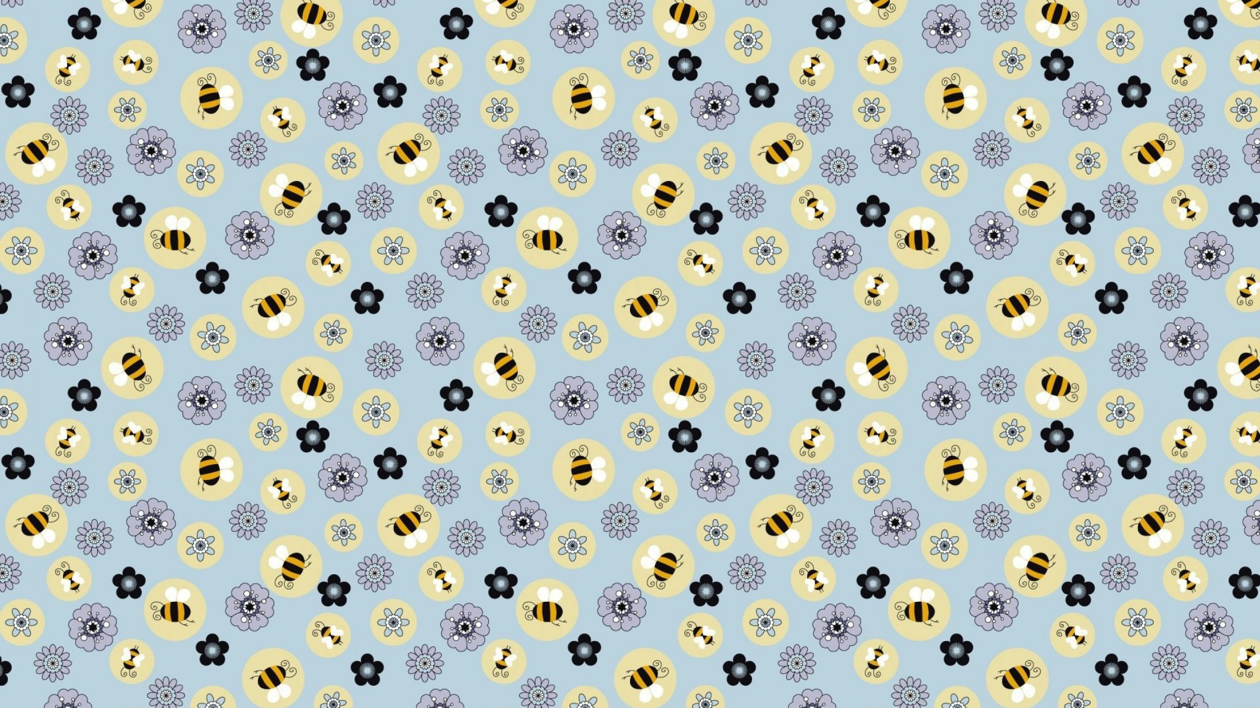 Schwarz-weiß Gepunktetes Textil. Wallpaper in 2560x1440 Resolution