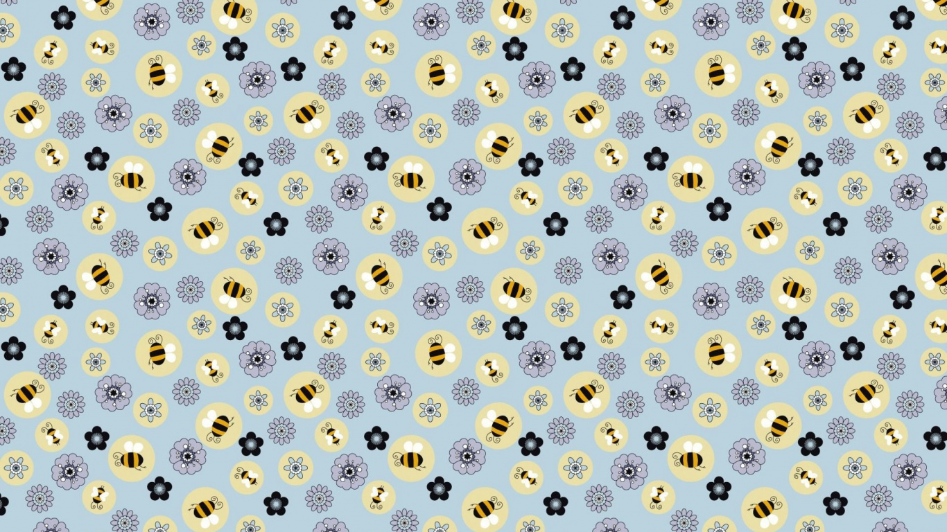 Black and White Polka Dot Textile. Wallpaper in 1366x768 Resolution