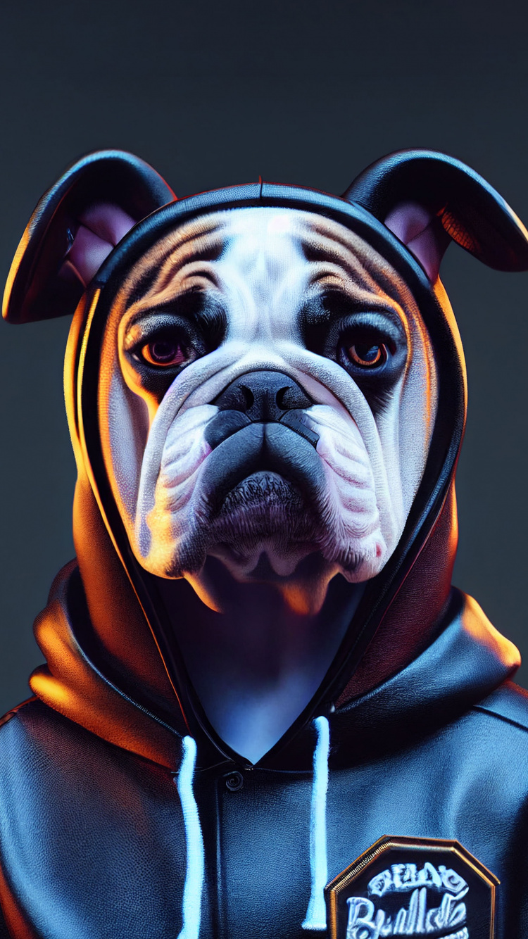 Begleithund, Bulldogge, Dogge, Carnivore, Hunderasse. Wallpaper in 750x1334 Resolution