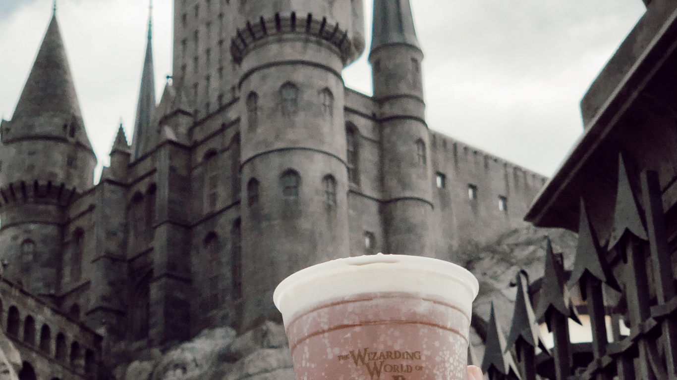 Hogwarts, 城堡, 尖顶, 炮塔, 中世纪建筑风格 壁纸 1366x768 允许