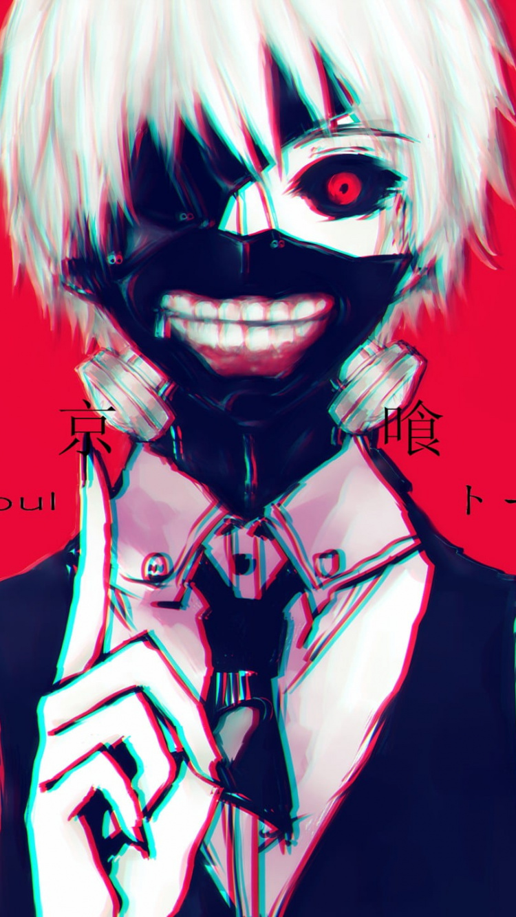 肯kaneki, 东京食尸鬼, 专辑封面, 超级大, 食尸鬼 壁纸 750x1334 允许