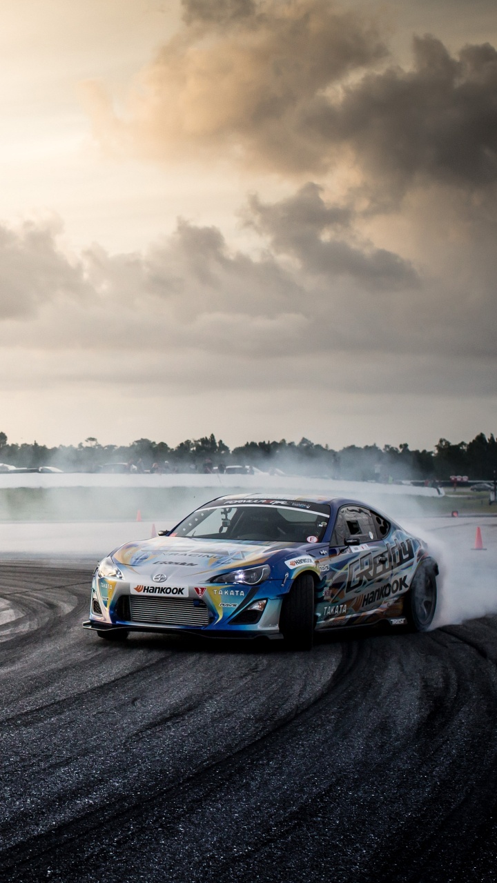 Drifting, Rad, Cloud, Tire, Car. Wallpaper in 720x1280 Resolution