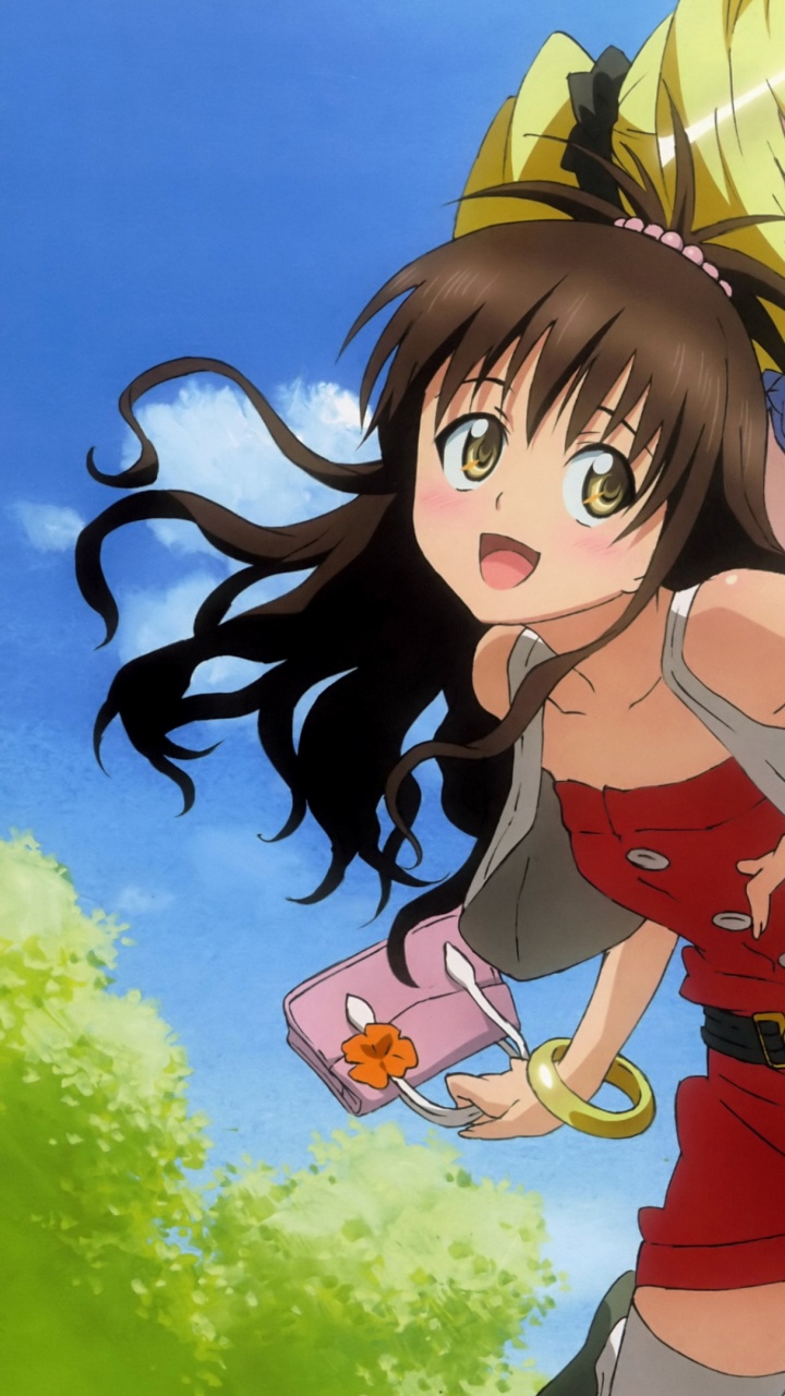 Femme en Bikini Rouge Personnage Anime. Wallpaper in 720x1280 Resolution