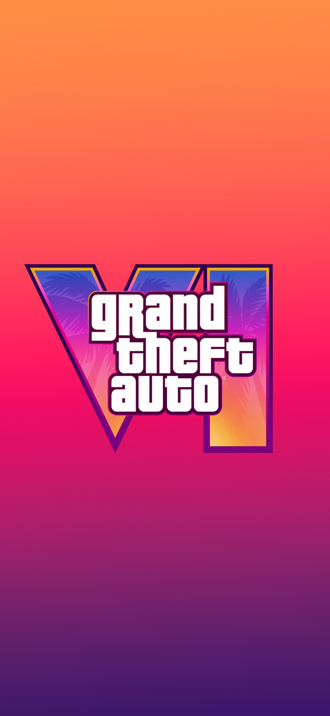 Graphisme, Grand Theft Auto VI, Grand Theft Auto Vice City, Grand Theft Auto, Logo. Wallpaper in 1125x2436 Resolution