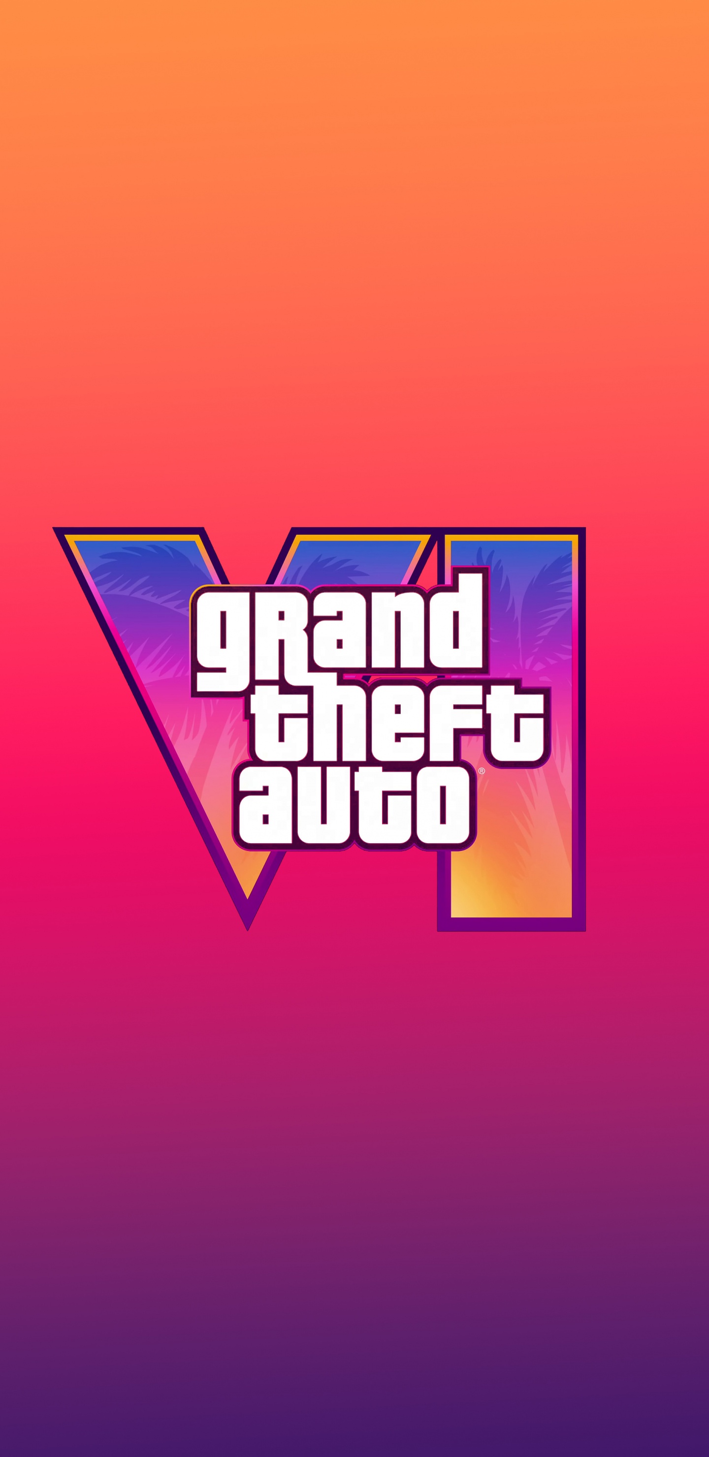 Graphisme, Grand Theft Auto VI, Grand Theft Auto Vice City, Grand Theft Auto, Logo. Wallpaper in 1440x2960 Resolution