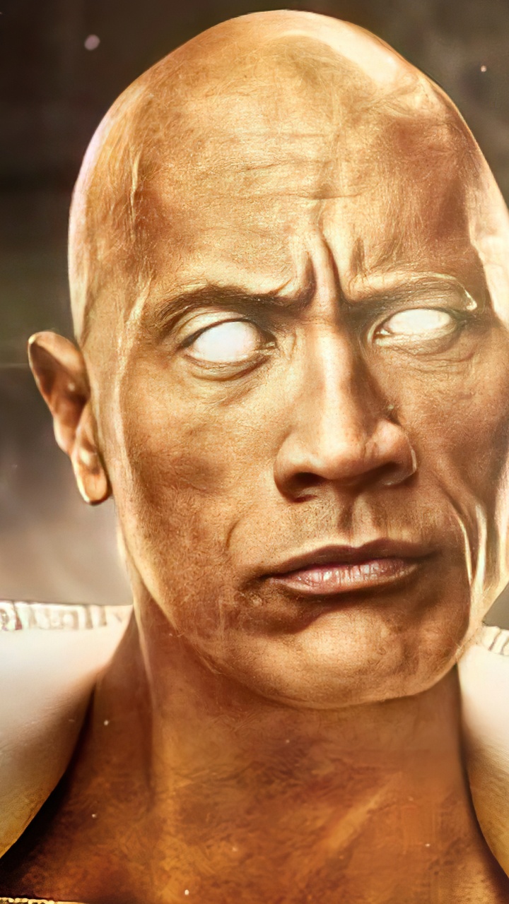 德韦恩*约翰逊, Black Adam, Dc漫画, 艺术, 夹钳 壁纸 720x1280 允许