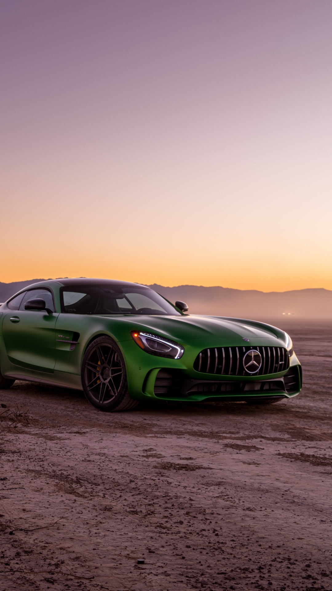 Green Porsche 911 on Brown Sand During Daytime. Wallpaper in 1080x1920 Resolution