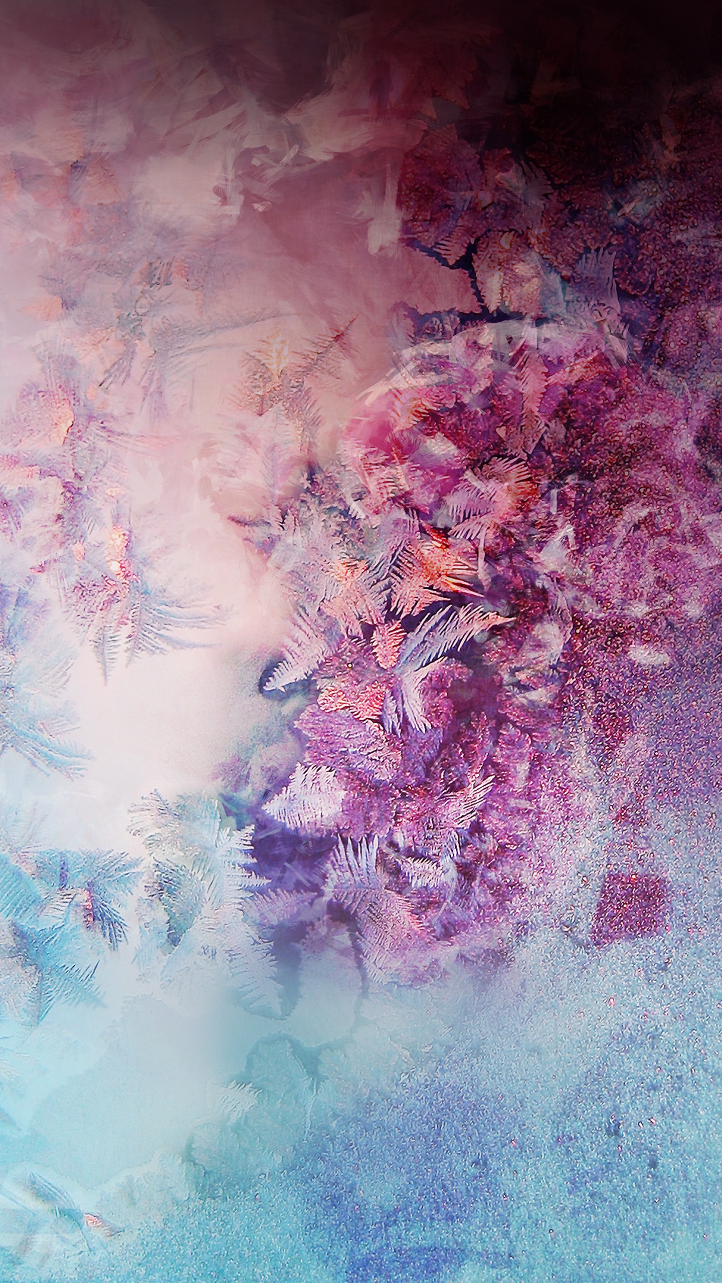 Pintura Abstracta Rosa y Azul. Wallpaper in 1440x2560 Resolution