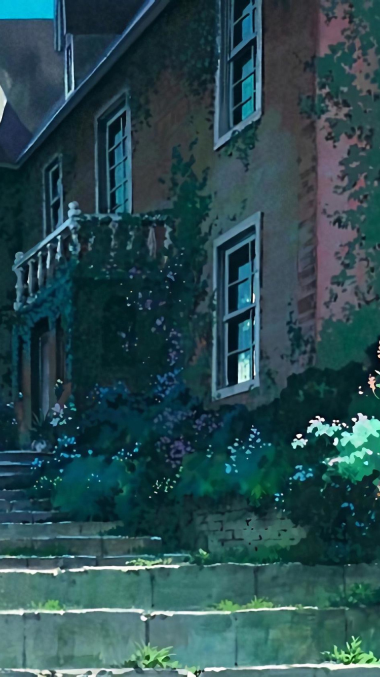 Kikis Delivery Service Houses, Plant, Window, Green, Building. Wallpaper in 750x1334 Resolution
