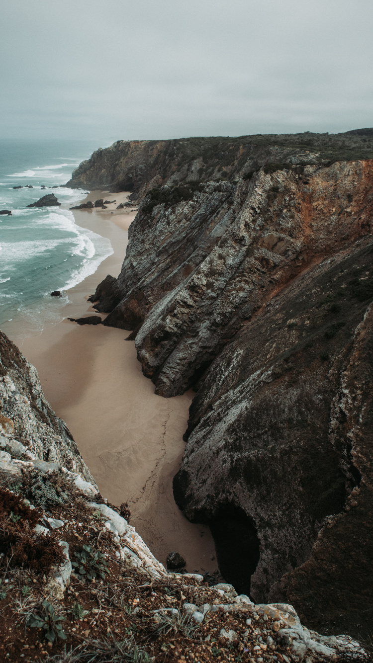 Coastal and Oceanic Landforms, Headland, Coast, Rock, Ocean. Wallpaper in 750x1334 Resolution