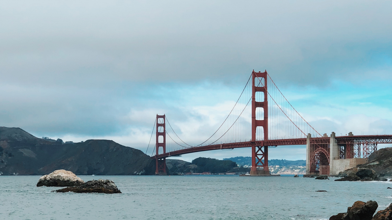 Golden Gate Bridge San Francisco California. Wallpaper in 1280x720 Resolution