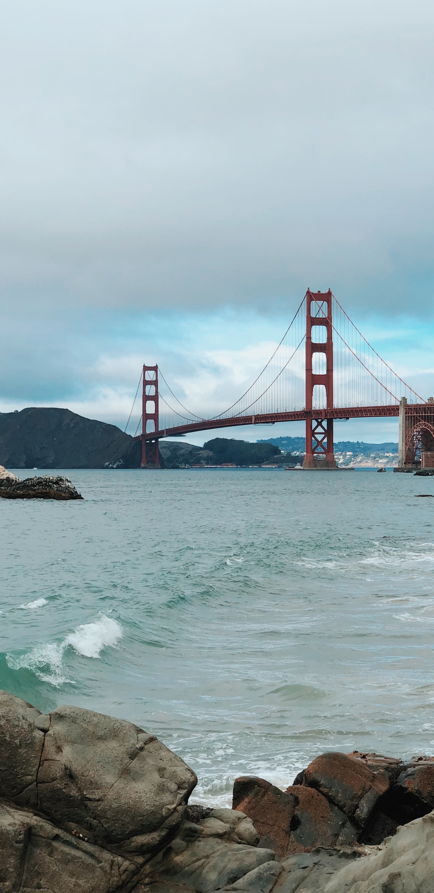 Pont du Golden Gate San Francisco Californie. Wallpaper in 1440x2960 Resolution