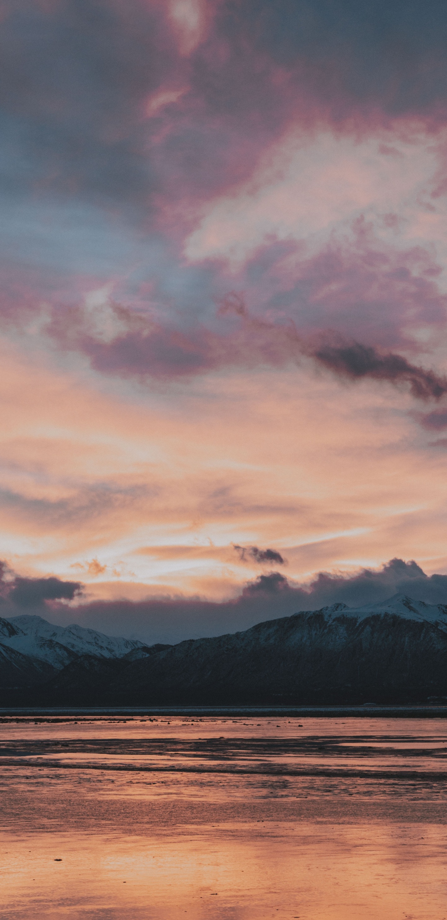 Cloud, Afterglow, Horizon, Dusk, Sunset. Wallpaper in 1440x2960 Resolution