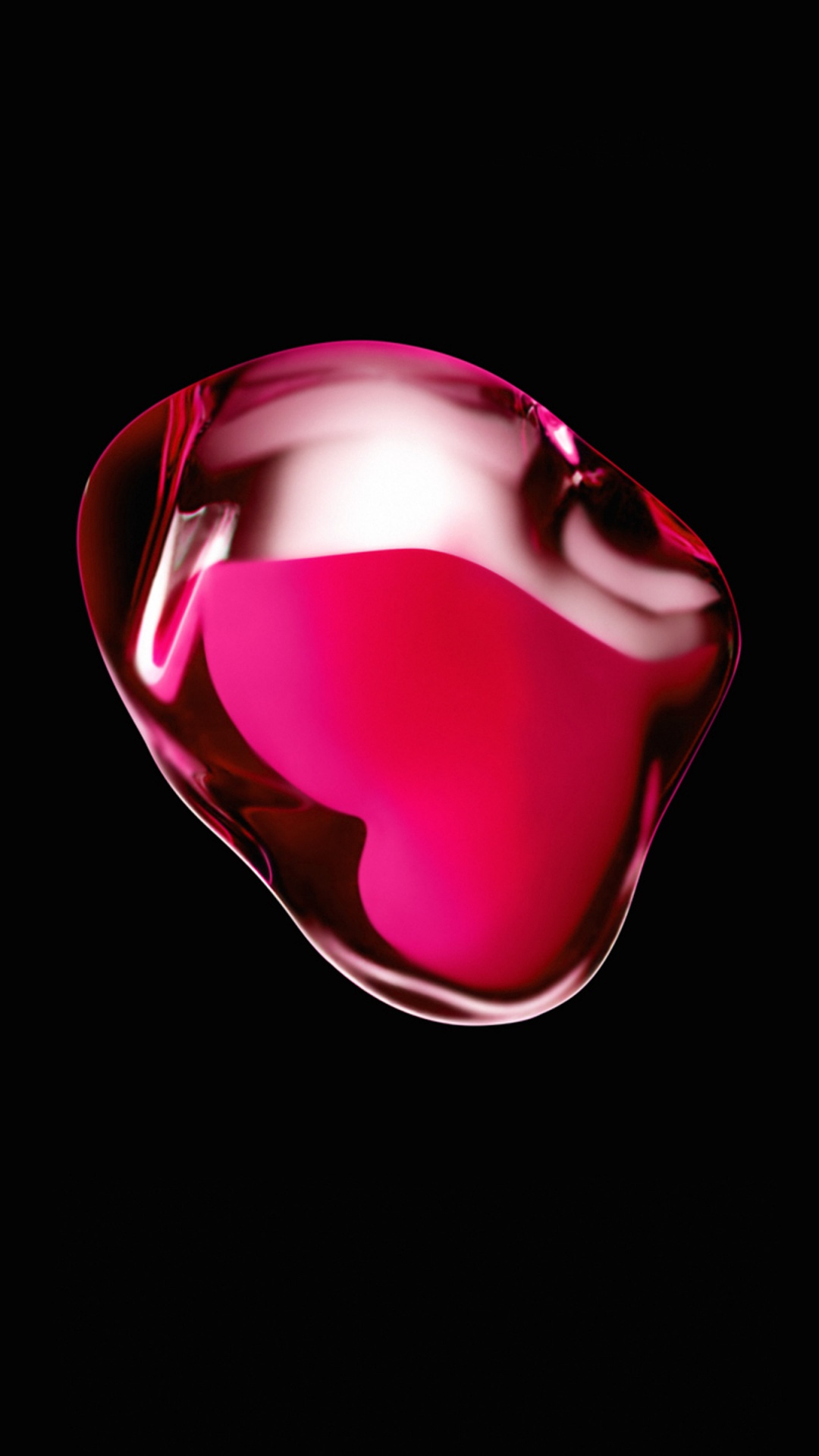 Apple, 心脏, 光, 粉红色, 红色的 壁纸 1080x1920 允许