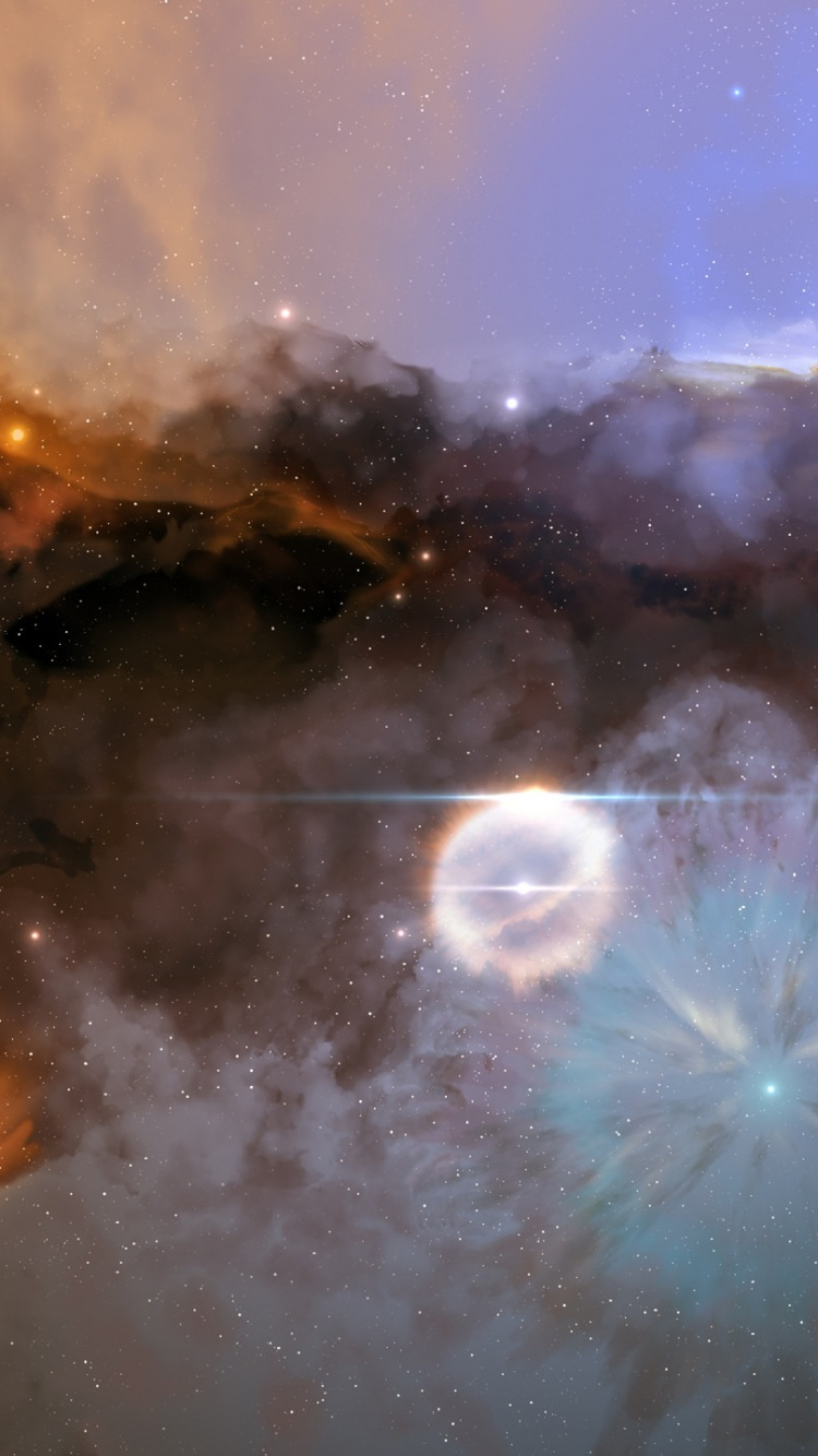 Nuages Blancs et Ciel Bleu. Wallpaper in 750x1334 Resolution