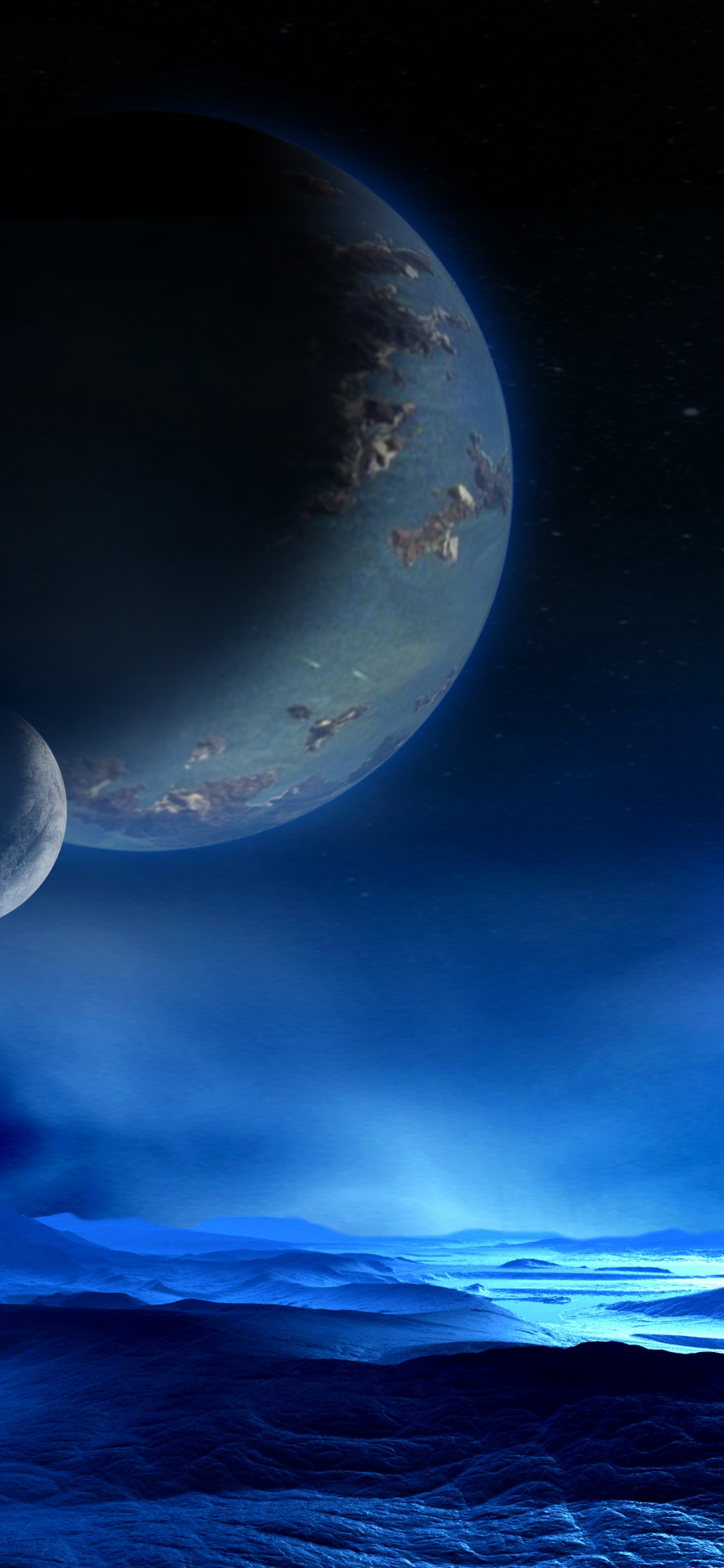 Pleine Lune Sur Les Nuages. Wallpaper in 1242x2688 Resolution