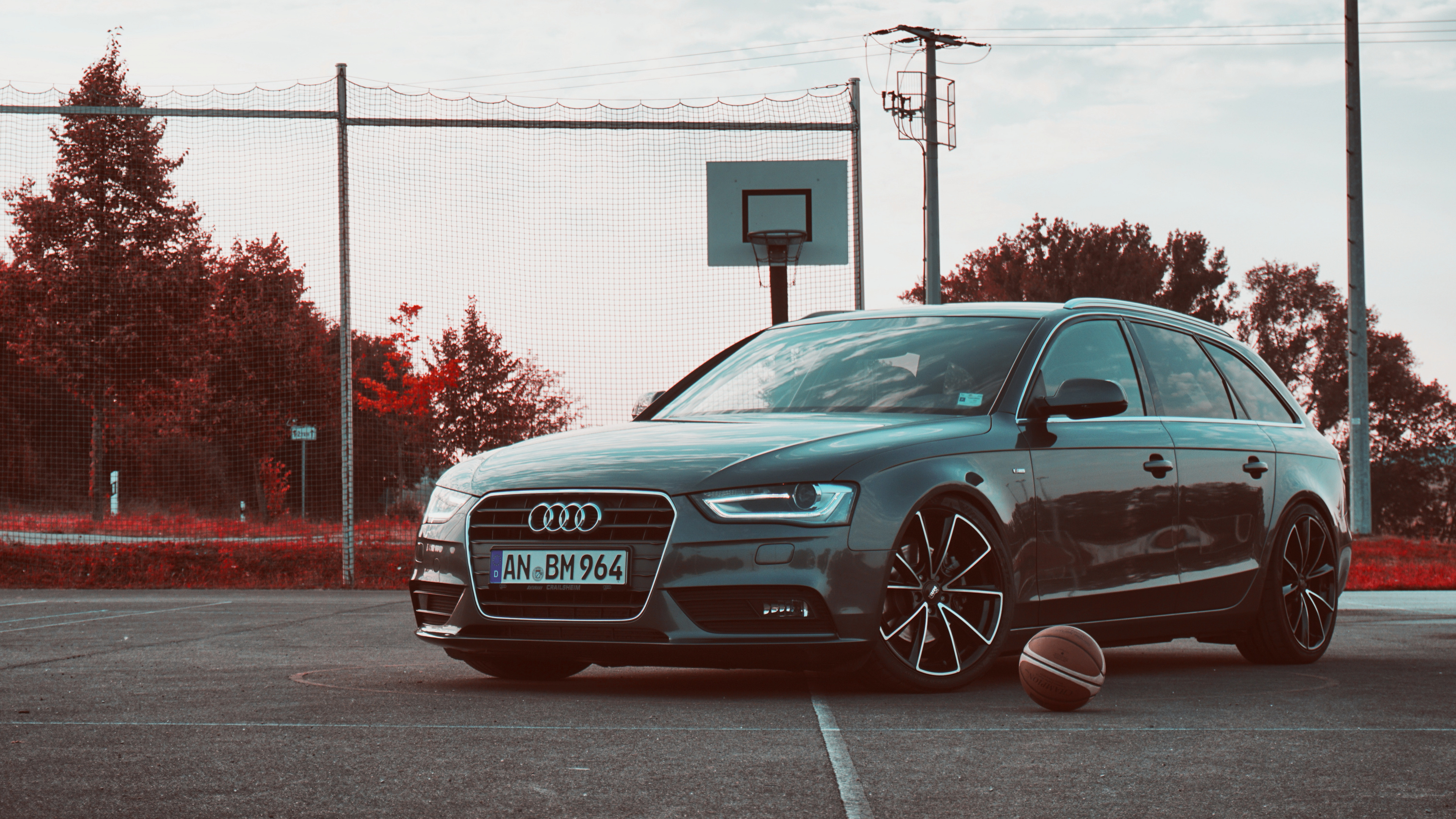 Black Audi Sedan Parked on Gray Concrete Road During Daytime. Wallpaper in 3840x2160 Resolution
