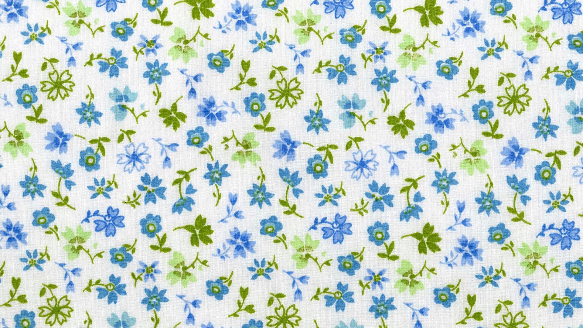 Weißes Und Blaues Florales Textil. Wallpaper in 1920x1080 Resolution