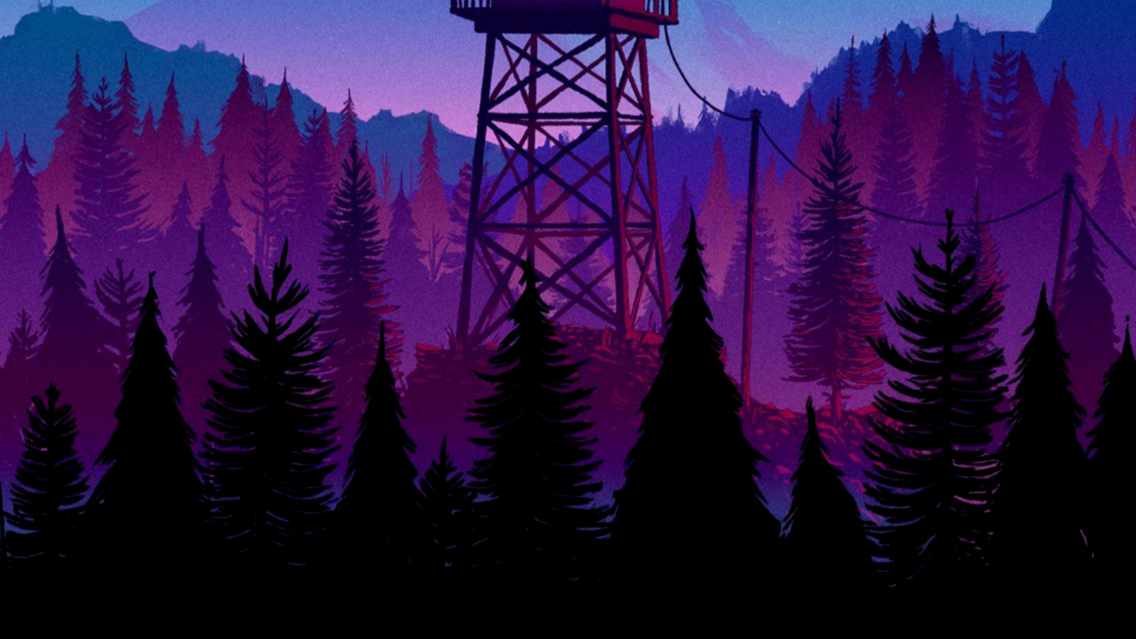 Firewatch, Smartphone, Tablet, Evening, Dusk. Wallpaper in 1280x720 Resolution