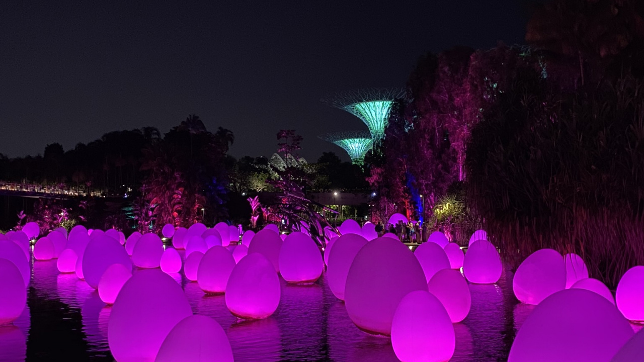 Singapour, Lumière, Physique, Sciences, Nuit. Wallpaper in 1280x720 Resolution