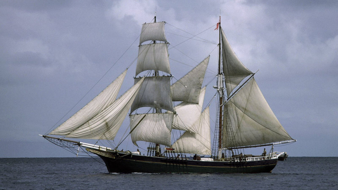Tall Ship, Navire, Bateau, Barquentine, Mât. Wallpaper in 1280x720 Resolution