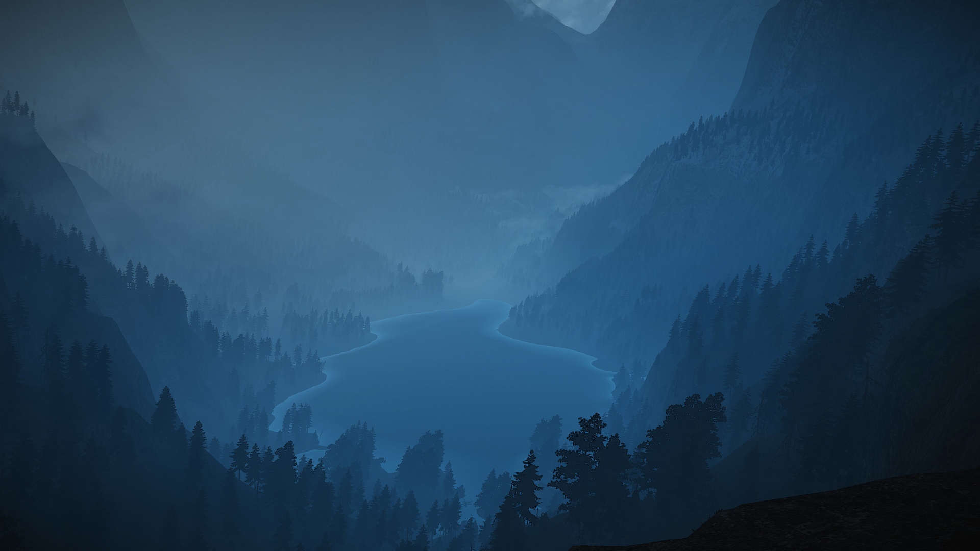 Tagsüber Grüne Bäume Auf Dem Berg. Wallpaper in 1920x1080 Resolution