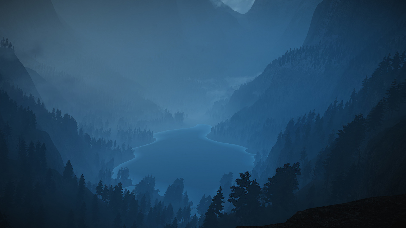 Green Trees on Mountain During Daytime. Wallpaper in 1366x768 Resolution