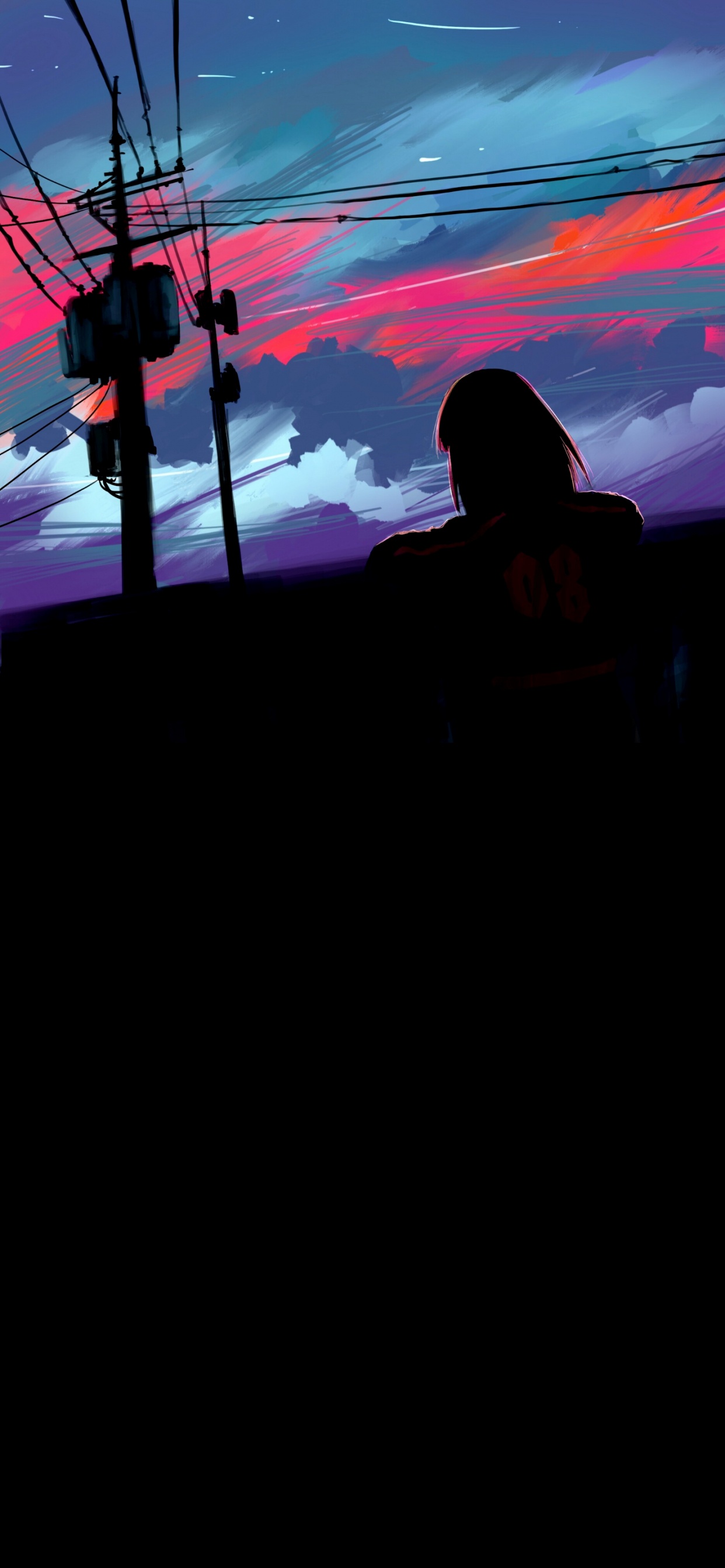 Amoled, OLED, Ios, Purpur, Magenta. Wallpaper in 1242x2688 Resolution