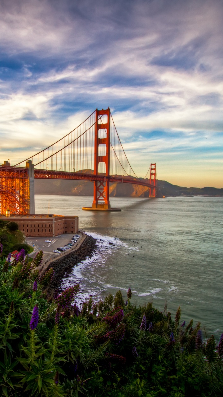 Puente Golden Gate San Francisco California. Wallpaper in 720x1280 Resolution