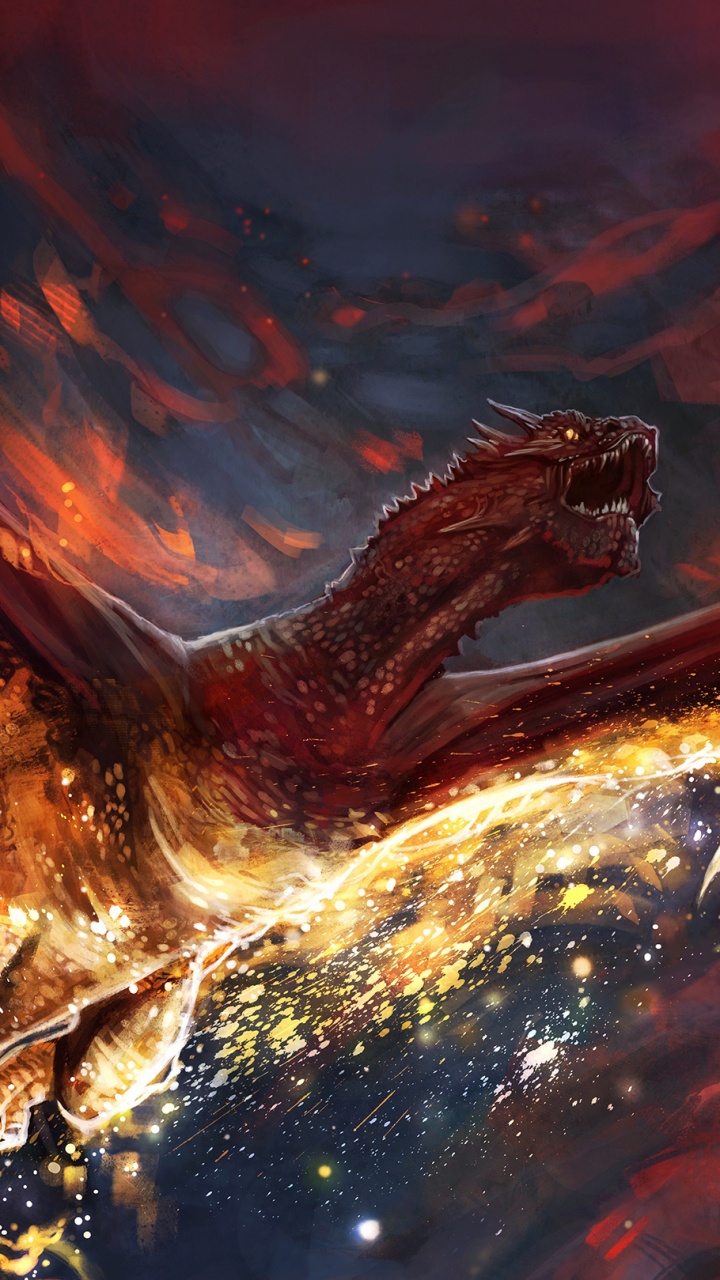 Peinture Abstraite Rouge et Noire. Wallpaper in 720x1280 Resolution