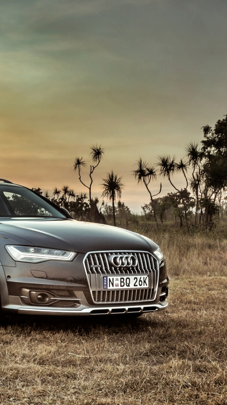 Black Mercedes Benz c Class on Brown Field During Sunset. Wallpaper in 750x1334 Resolution