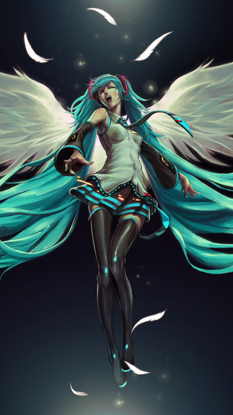 Personnage D'anime Féminin Aux Cheveux Blancs. Wallpaper in 750x1334 Resolution