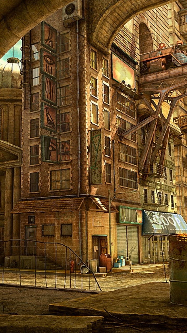 Braunes Betongebäude Tagsüber. Wallpaper in 720x1280 Resolution